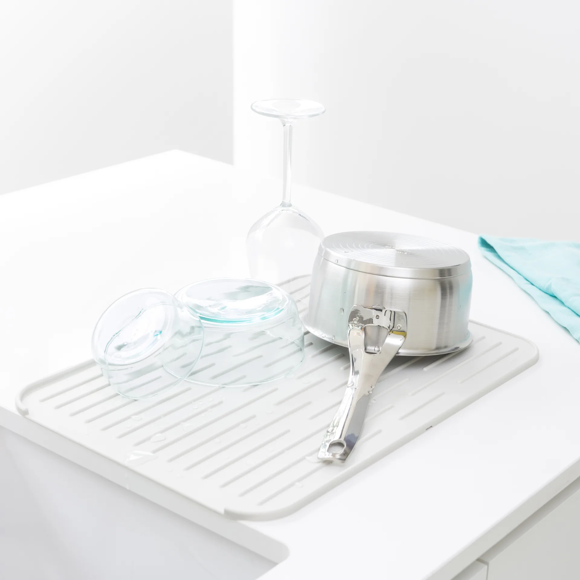 Brabantia oppvaskunderlag silikon, lysegrå Brabantia