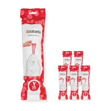 Brabantia PerfectFit avfallspose 120 poser - Modell Y, 20 L - Brabantia