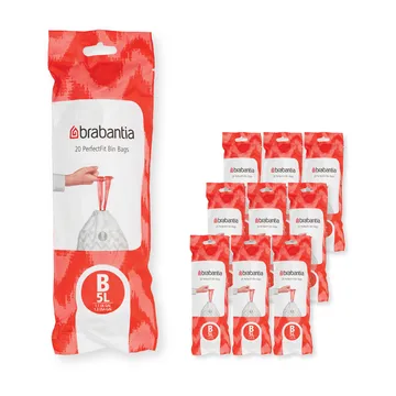 Brabantia PerfectFit avfallspose 200 poser - Modell b, 5 l - Brabantia