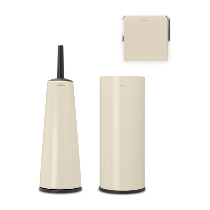 Brabantia ReNew baderomstilbehør 3 deler, Soft Beige Brabantia