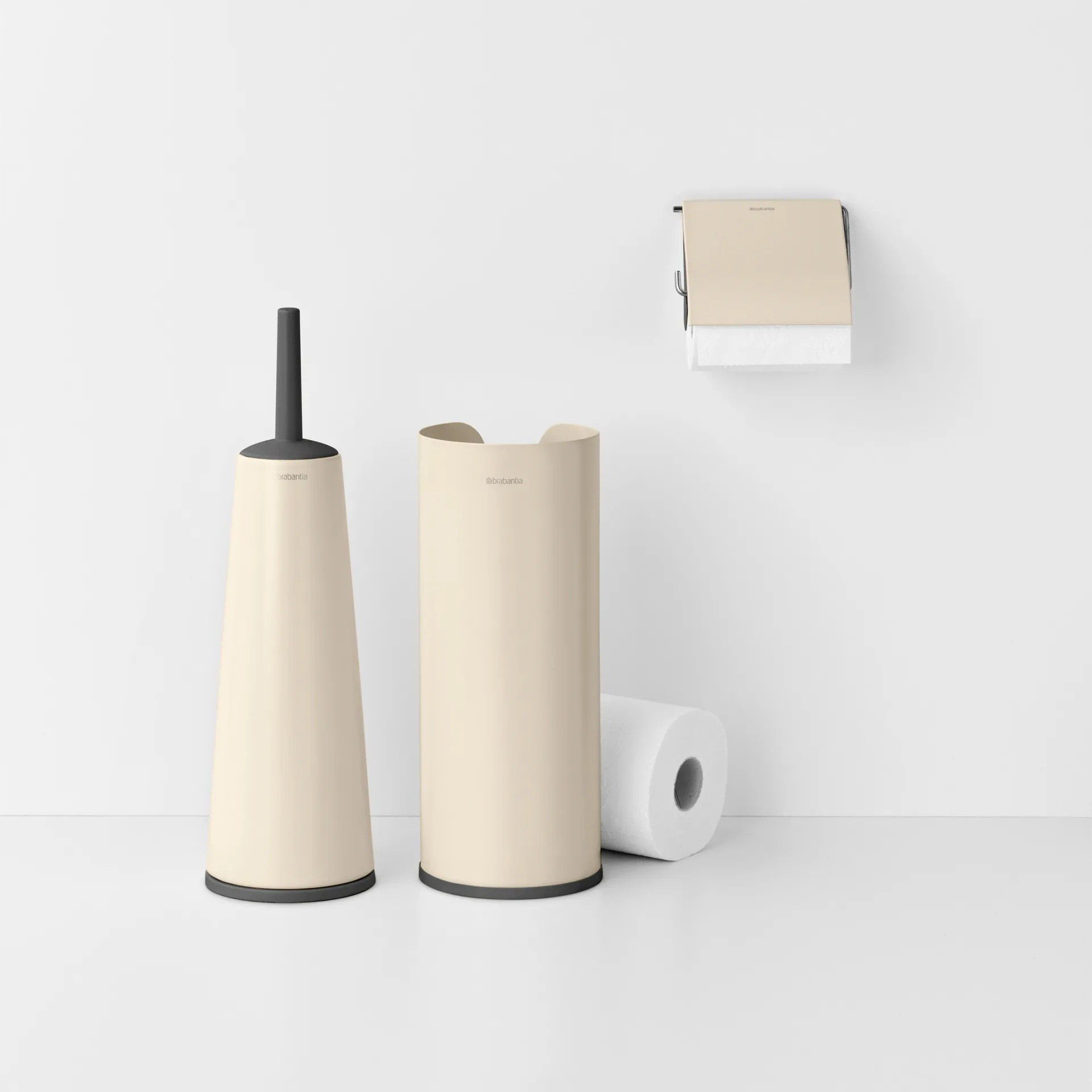Brabantia ReNew baderomstilbehør 3 deler, Soft Beige Brabantia