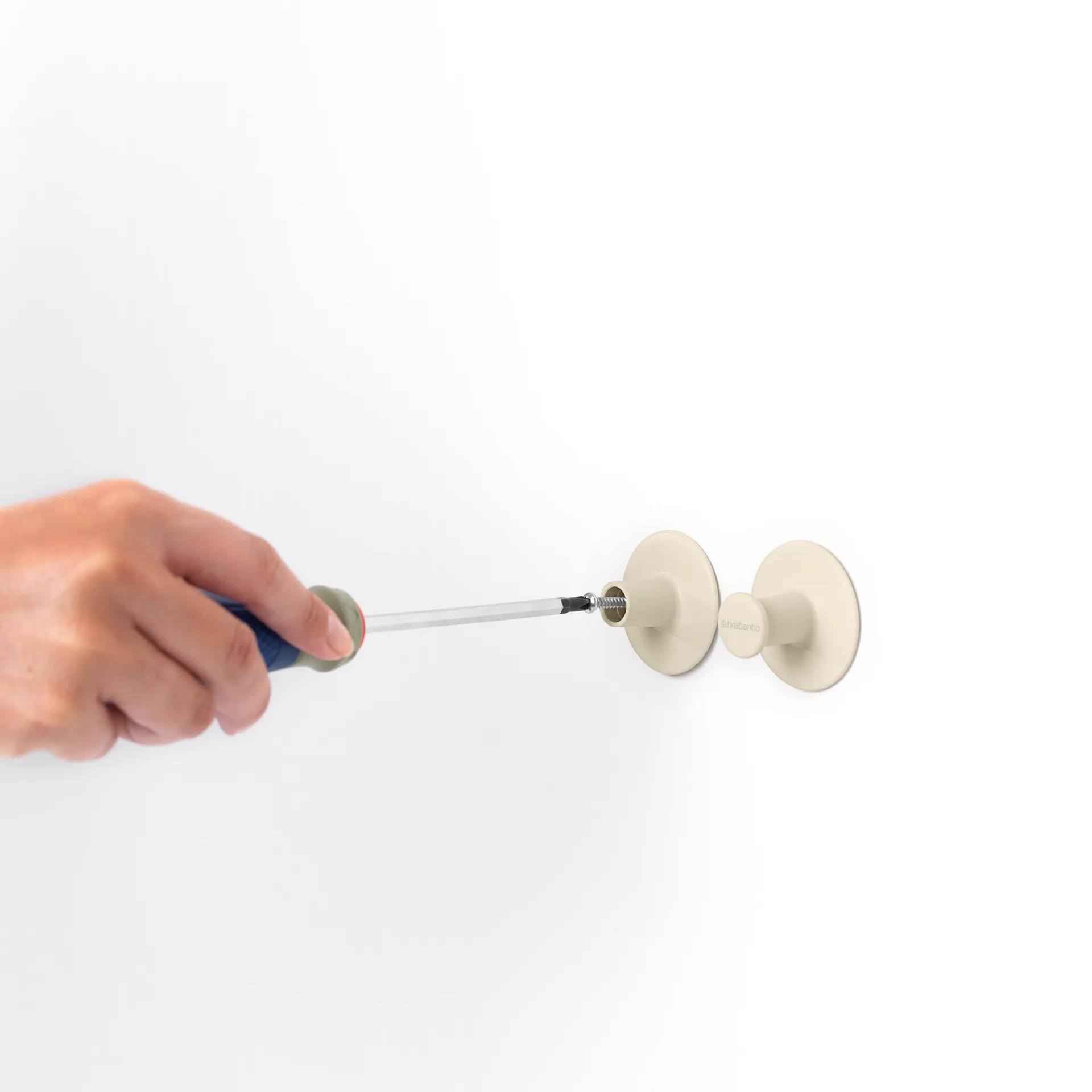 Brabantia ReNew håndklehenger 2 stk., Soft Beige Brabantia