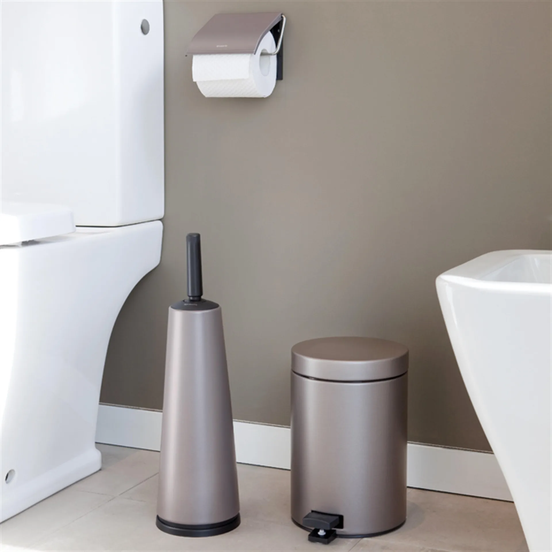 Brabantia ReNew toalettbørste, platinum Brabantia