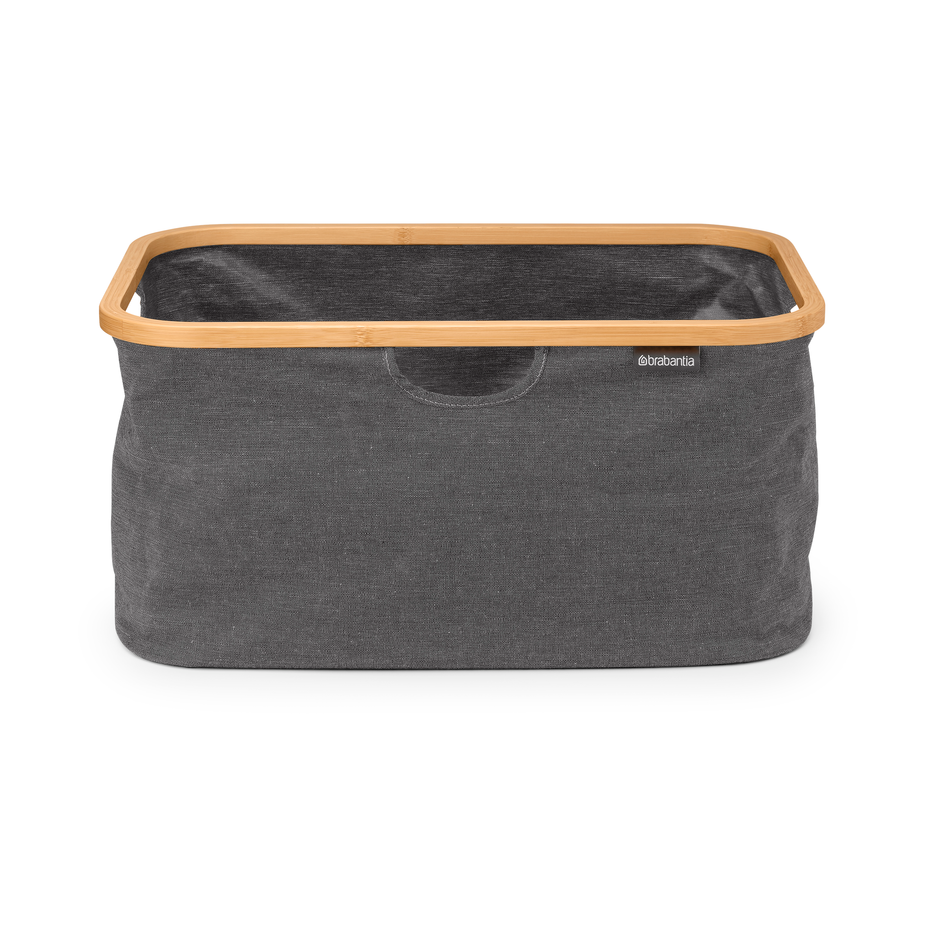 Brabantia sammenleggbar vaskkurv 40 L Svart Pepper | Skandinavisk Design | Skittentøyskurver | Svart