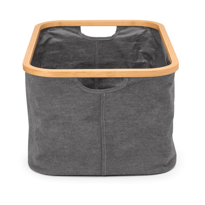 Brabantia sammenleggbar vaskkurv 40 L, Svart Pepper Brabantia