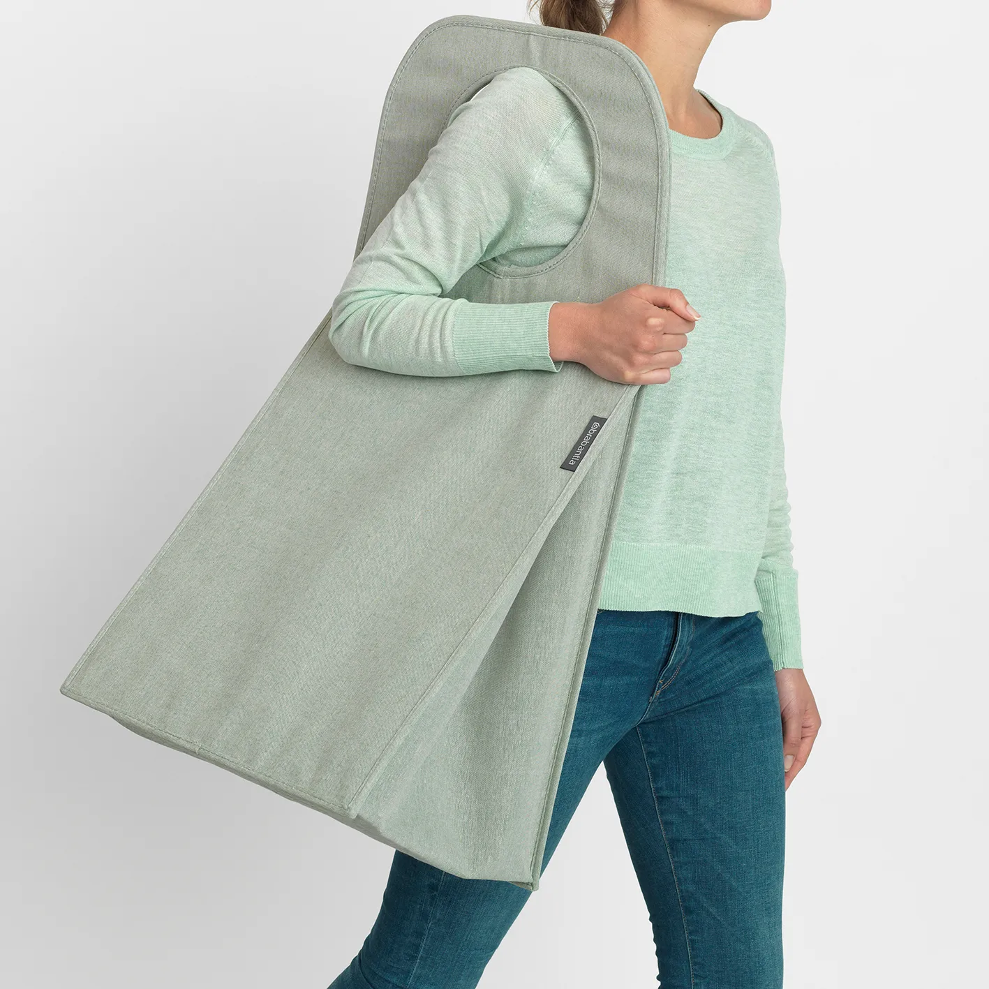 Brabantia skittentøyskurv stoff rektangulær 55 liter, Grønn Brabantia