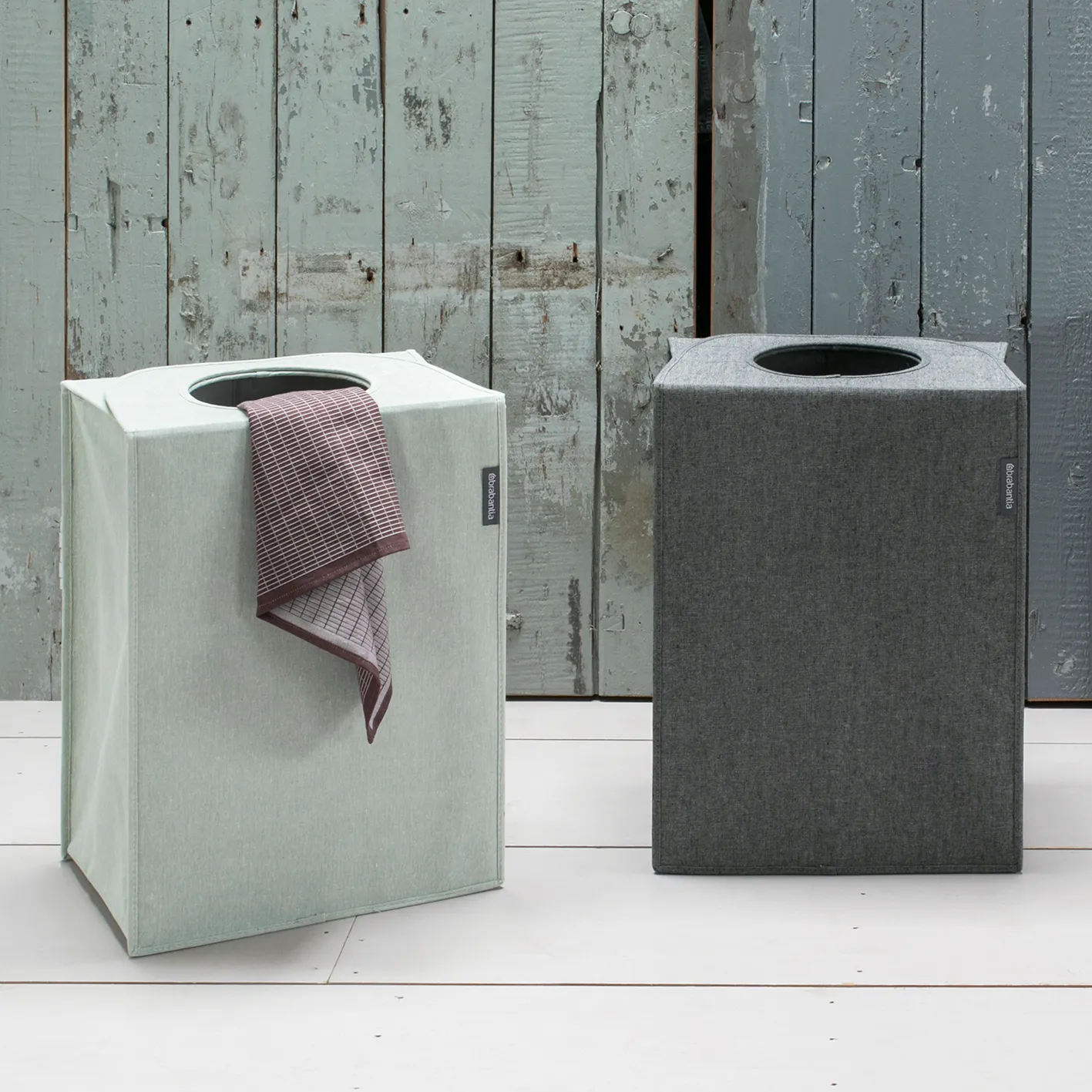 Brabantia skittentøyskurv stoff rektangulær 55 liter, Grønn Brabantia