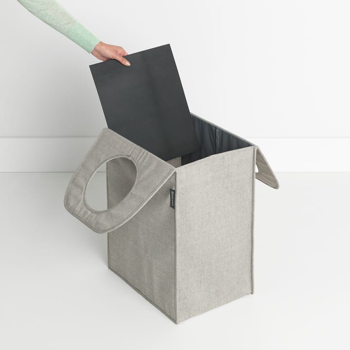 Brabantia skittentøyskurv stoff rektangulær 55 liter, Lysegrå Brabantia