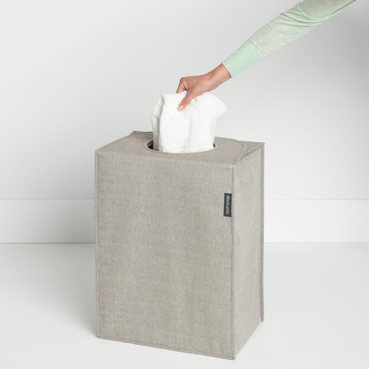 Brabantia skittentøyskurv stoff rektangulær 55 liter, Lysegrå Brabantia