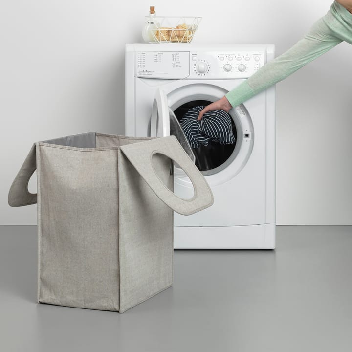 Brabantia skittentøyskurv stoff rektangulær 55 liter, Lysegrå Brabantia