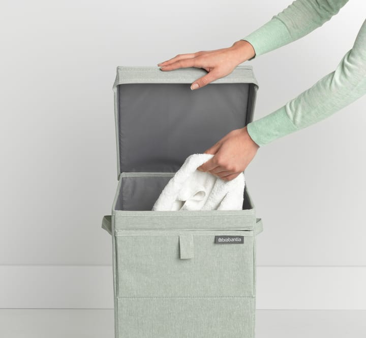 Brabantia stapelbar skittentøyskurv 35 liter, Grønn Brabantia