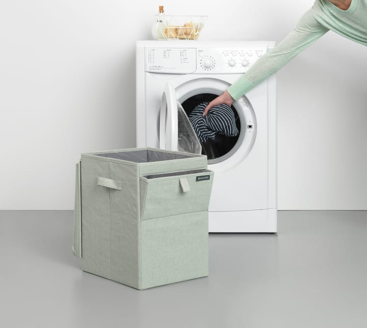 Brabantia stapelbar skittentøyskurv 35 liter, Grønn Brabantia