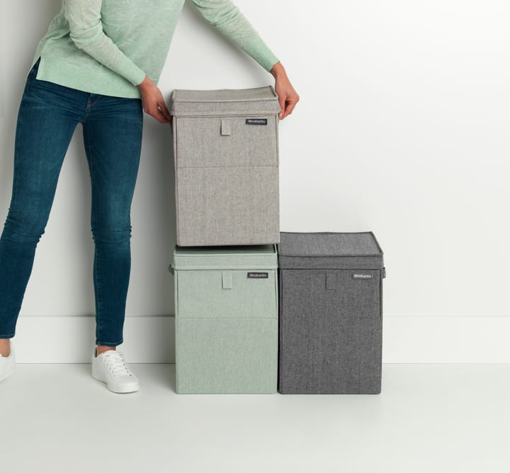 Brabantia stapelbar skittentøyskurv 35 liter, Grønn Brabantia