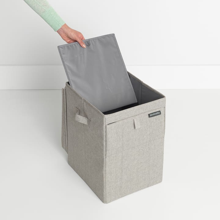 Brabantia stapelbar skittentøyskurv 35 liter, Lysegrå Brabantia