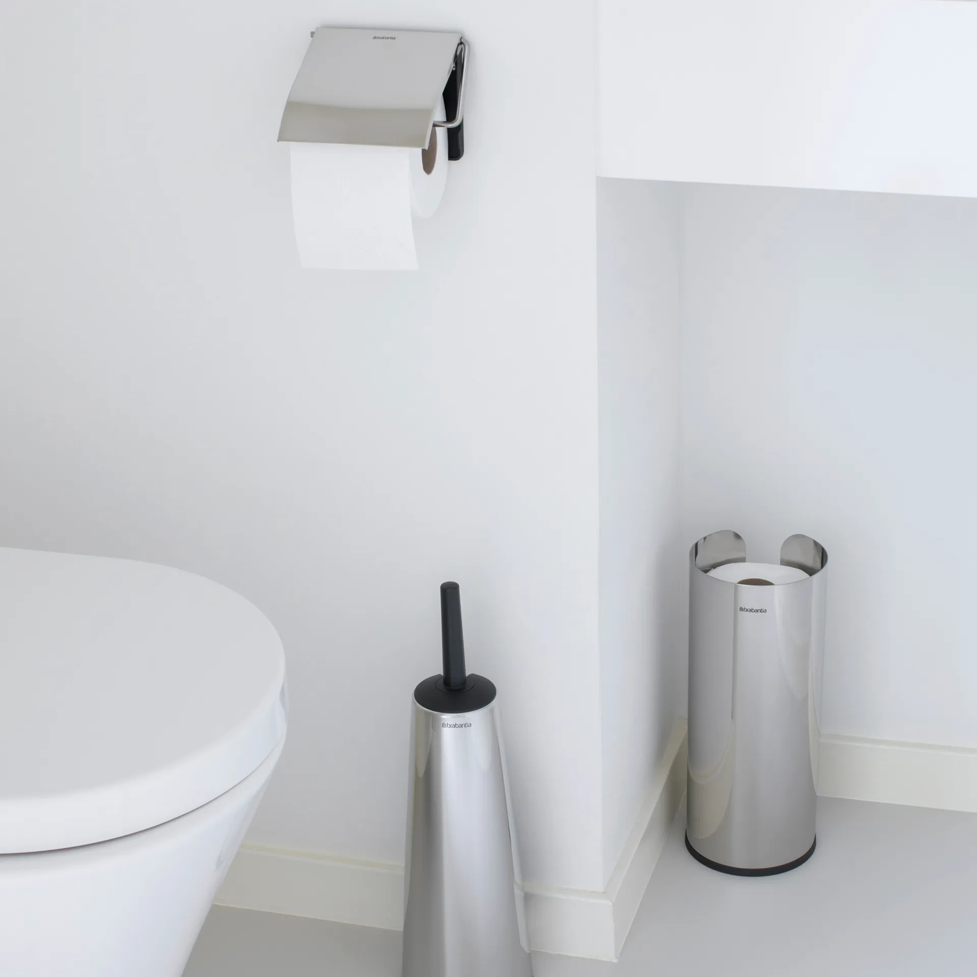 Brabantia toalettpapirholder for 3 ruller, Brilliant steel Brabantia
