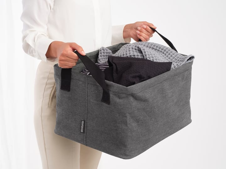 Brabantia vaskkurv sammenleggbar 35 L, Svart pepper Brabantia