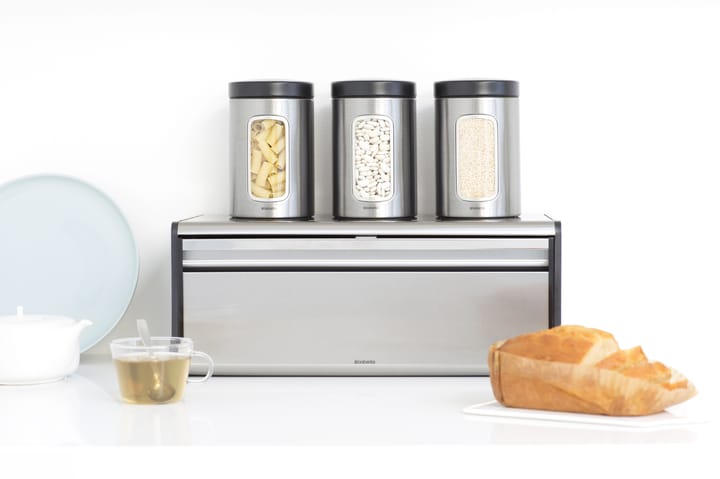 Fall Front brødboks, Matt stål Brabantia