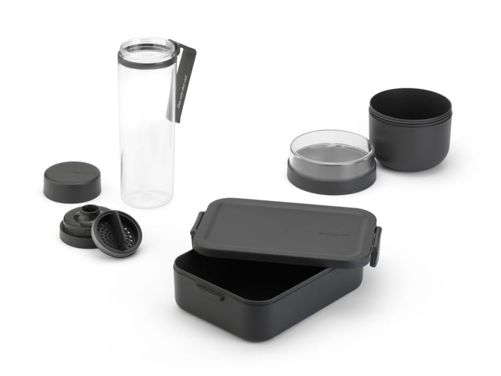 Make & Take frokost- og lunsjsett 3 deler, Mørkegrå Brabantia