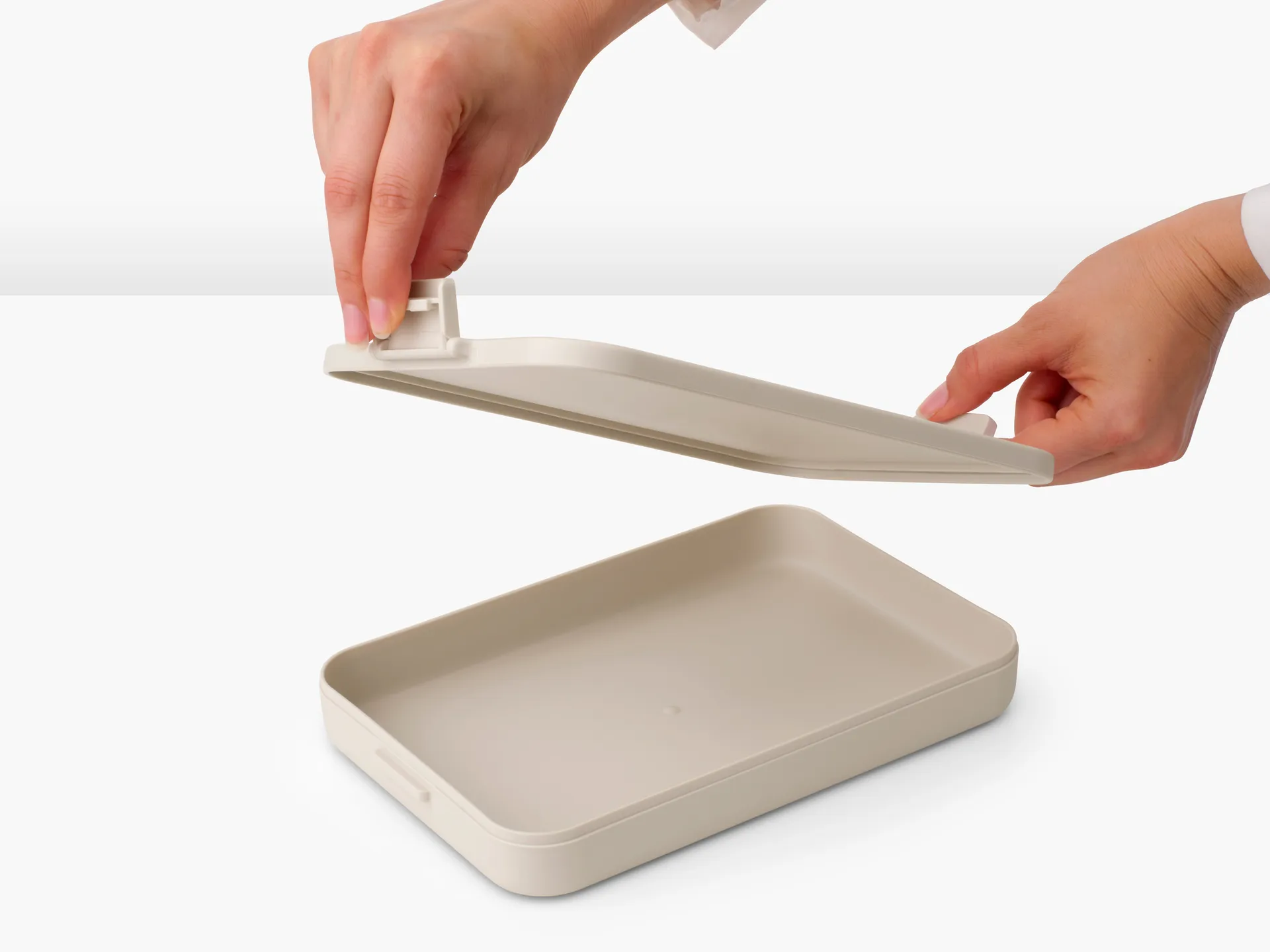 Make & Take matboks flat 1,1 L, Soft Beige Brabantia