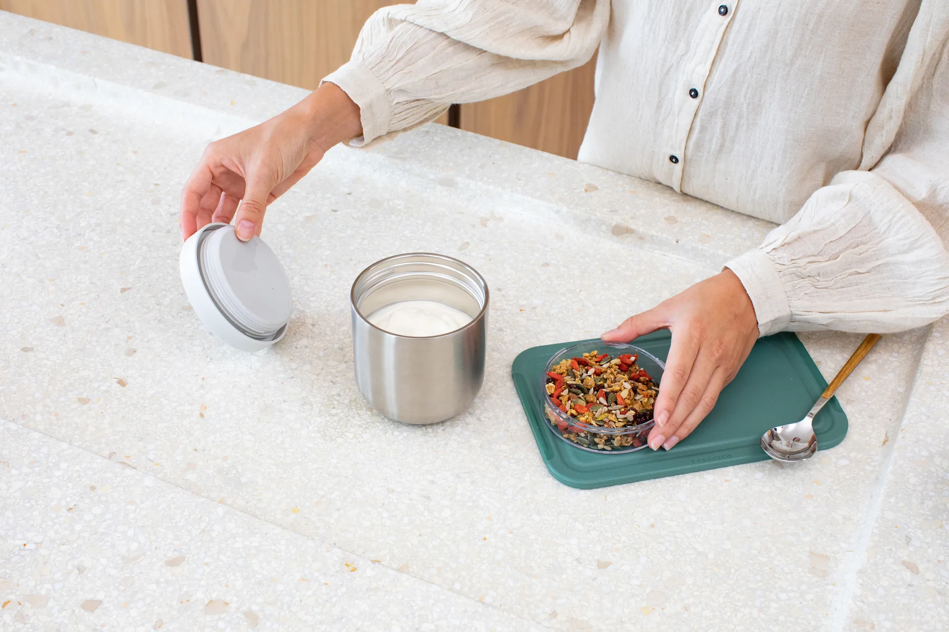 Make & Take mattermos 0,5 l, Lysegrå Brabantia