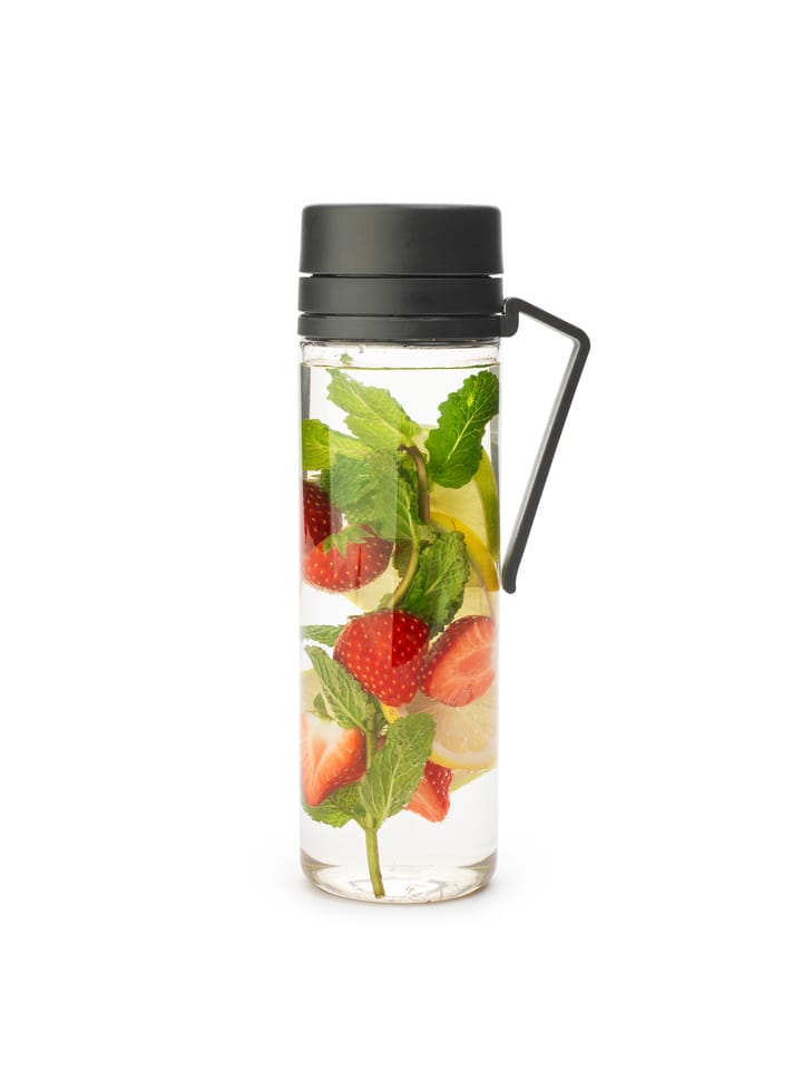 Make & Take vannflaske med sil 0,5 L, Mørkegrå Brabantia