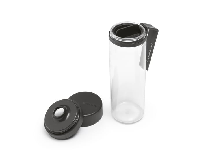 Make & Take vannflaske med sil 0,5 L, Mørkegrå Brabantia