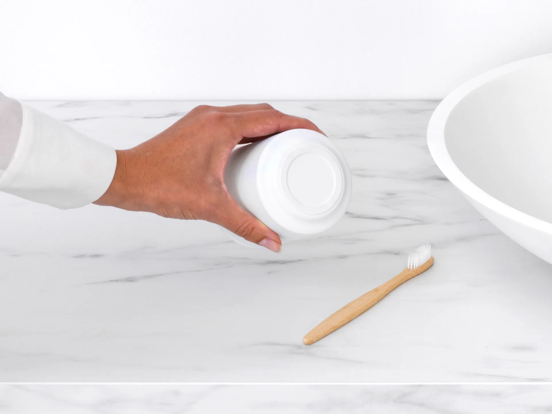 MindSet Tannbørsteholder, Mineral Fresh White Brabantia