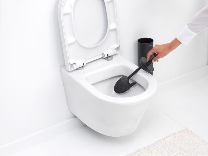 MindSet Toalettbørste med Holder, Mineral Infinite Grey, silicone Brabantia
