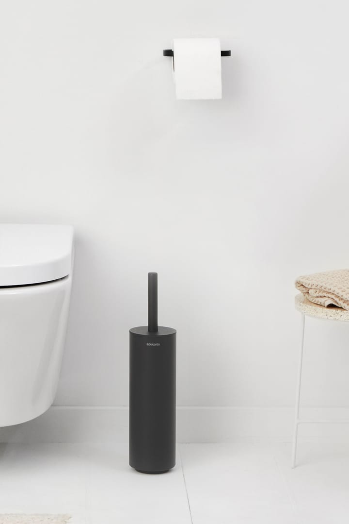 MindSet Toalettbørste med Holder, Mineral Infinite Grey, silicone Brabantia