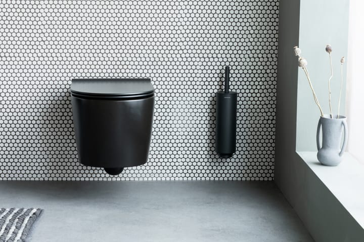 MindSet Toalettbørste med Holder, Mineral Infinite Grey, silicone Brabantia