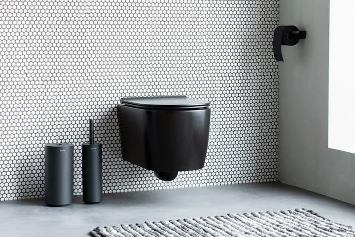 MindSet Toalettbørste med Holder, Mineral Infinite Grey, silicone Brabantia