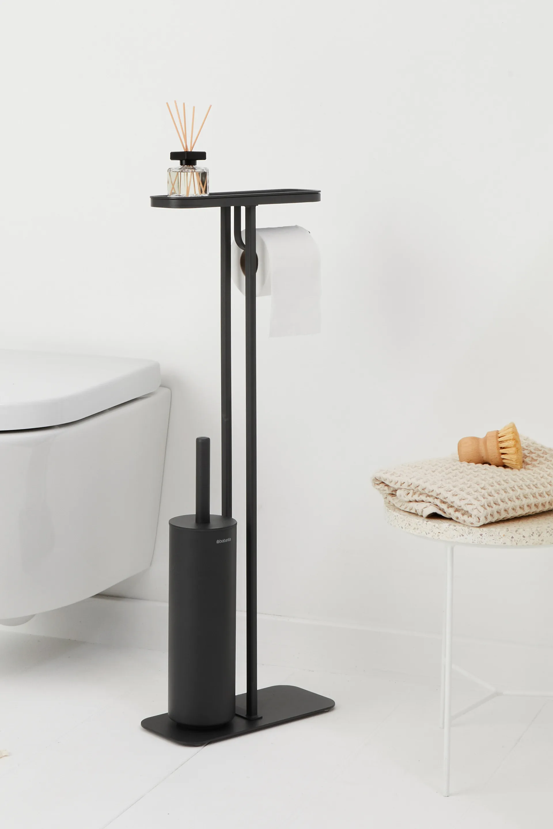 MindSet Toalettbutler, Mineral Infinite Grey, silicone Brabantia