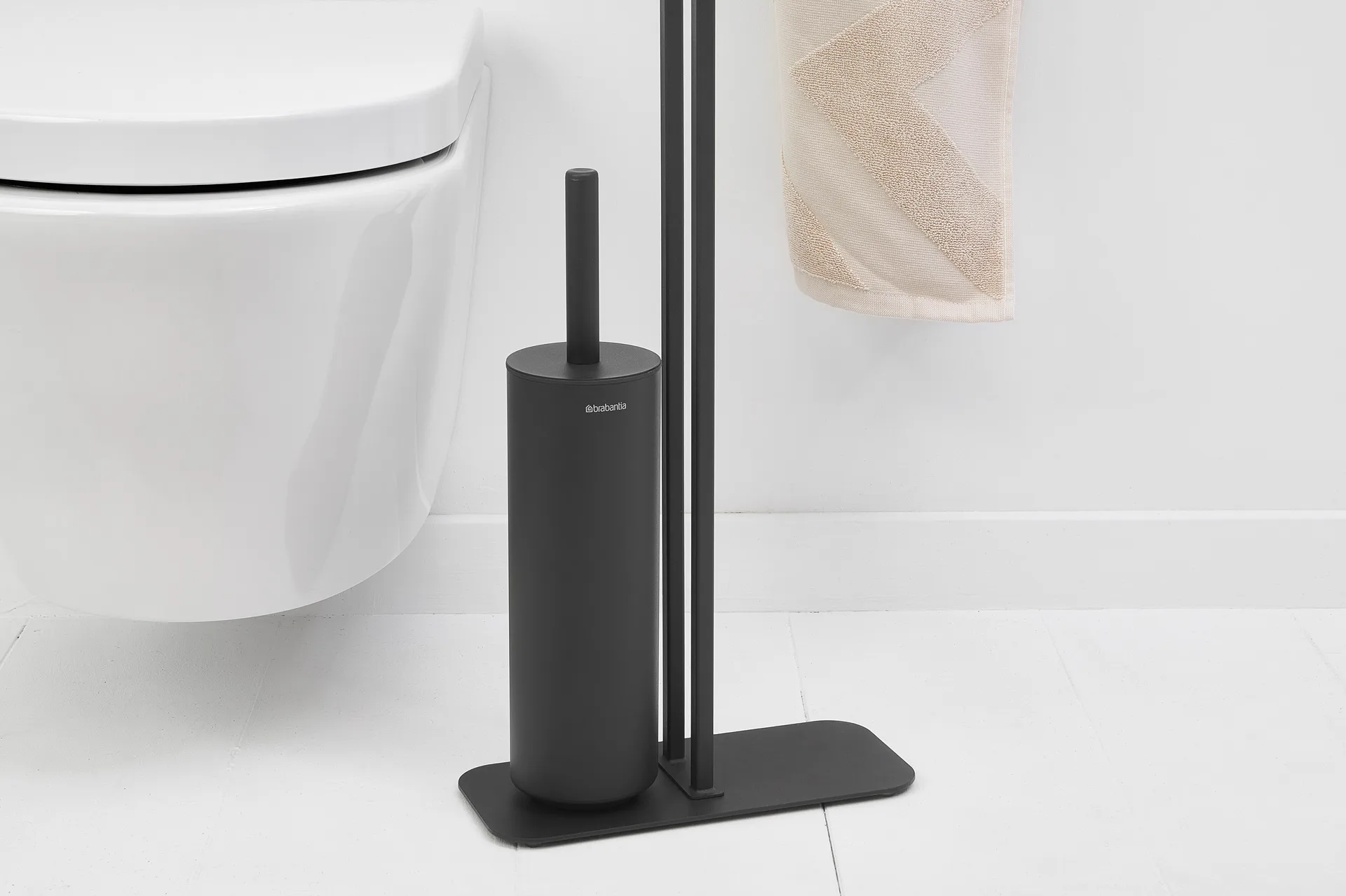MindSet Toalettbutler, Mineral Infinite Grey, silicone Brabantia