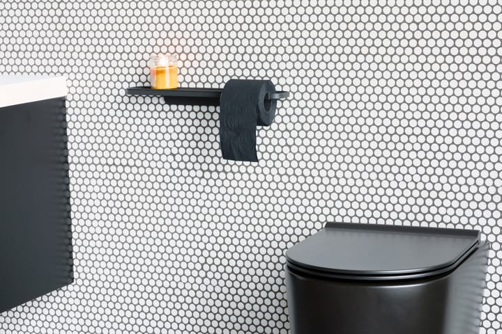 MindSet Toalettpapirholder med Hylle, Mineral Infite Grey Brabantia