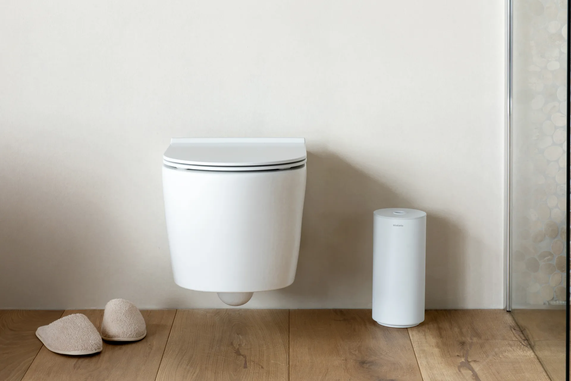 MindSet Toalettrullbeholder, Mineral Fresh White Brabantia