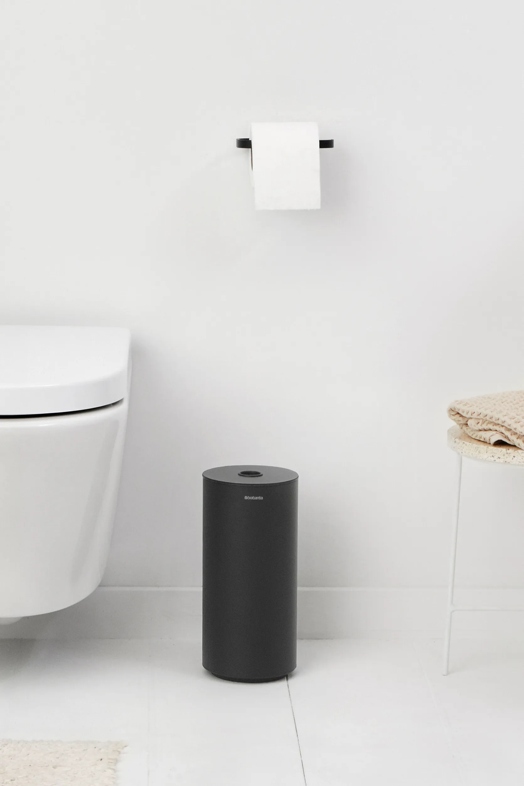 MindSet Toalettrullbeholder, Mineral Infinite Grey Brabantia