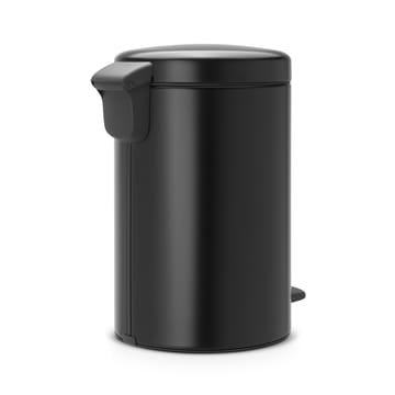 New Icon pedalbøtte 12 liter - matt black (svart) - Brabantia