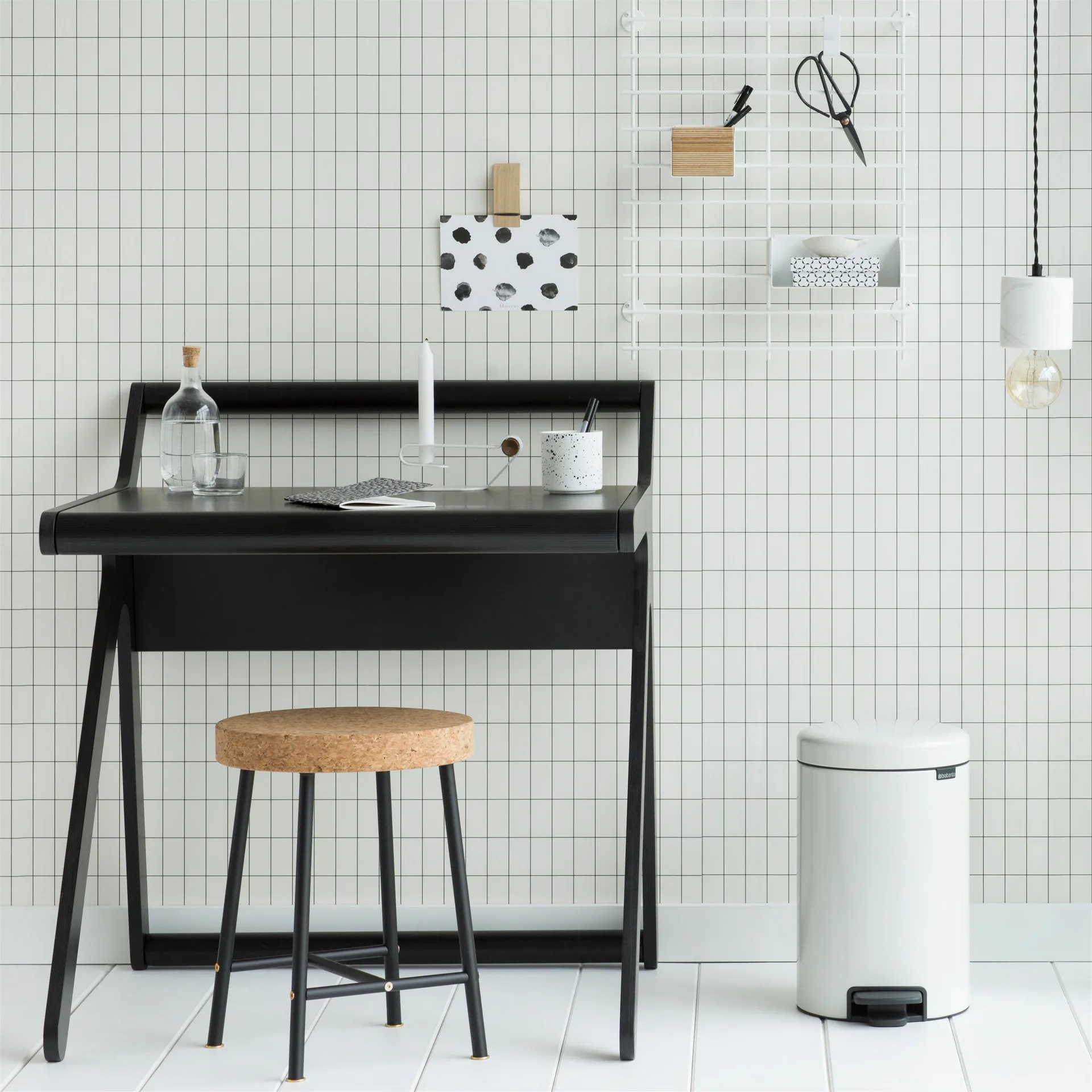 New Icon pedalbøtte 12 liter, white (hvit) Brabantia