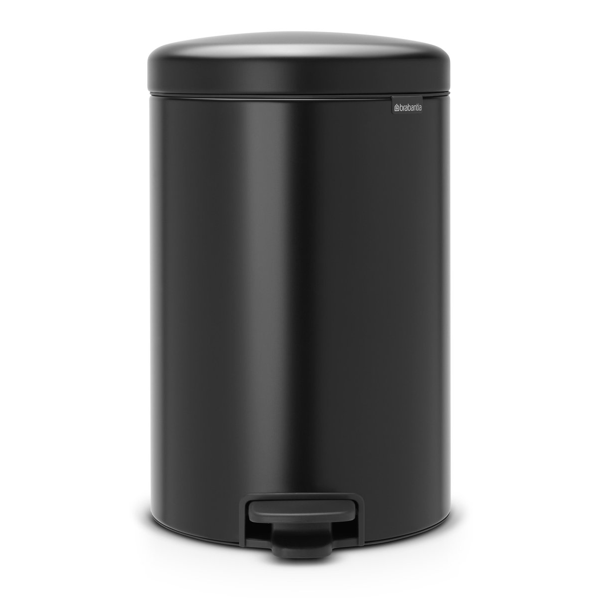 Brabantia New Icon pedalbøtte 20 liter matt black (svart)