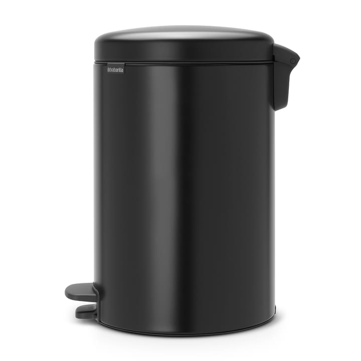 New Icon pedalbøtte 20 liter - matt black (svart) - Brabantia