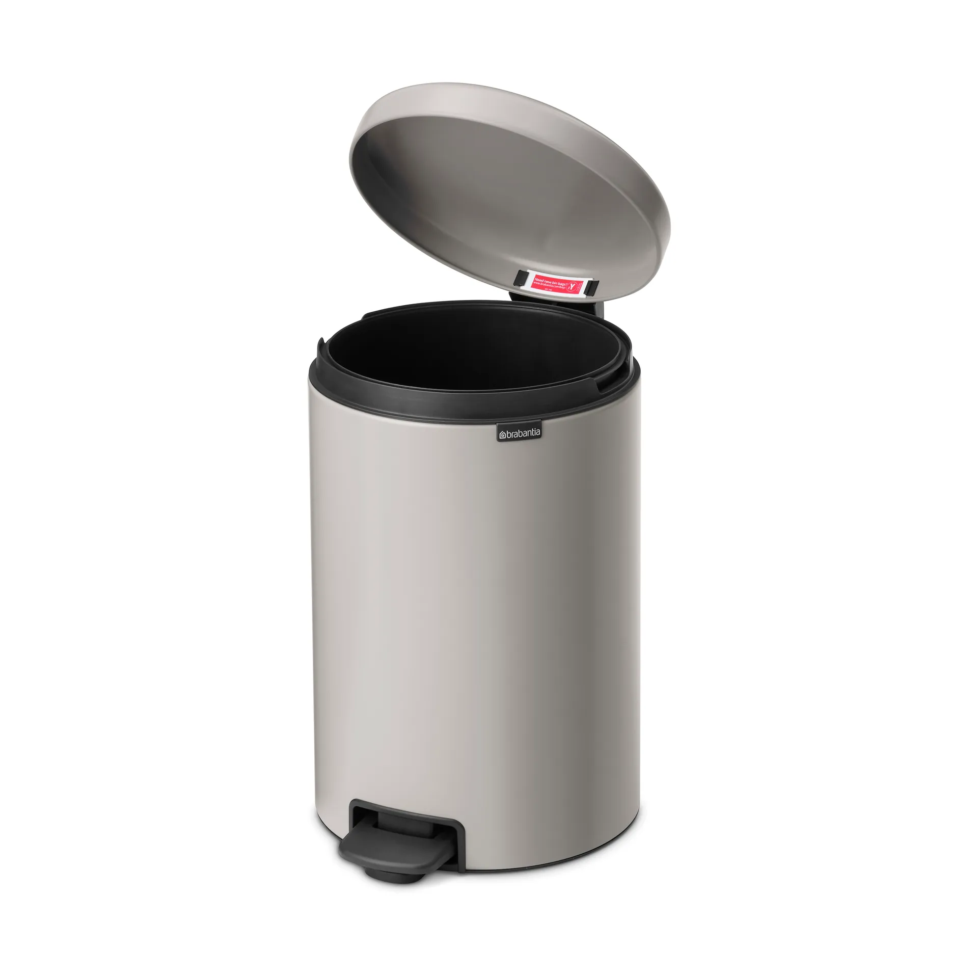 New Icon pedalbøtte 20 liter, Soft grey Brabantia