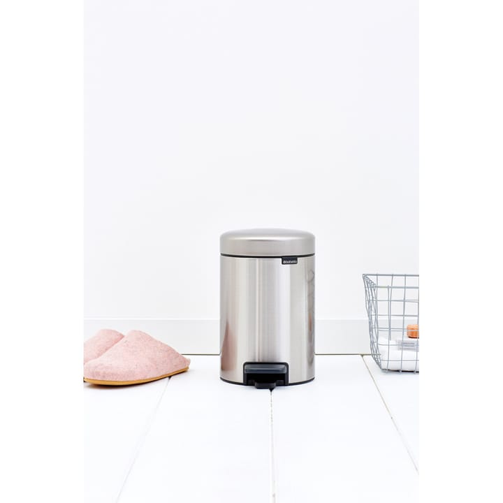 New Icon pedalbøtte 3 liter - Matt steel fingerprint proof - Brabantia