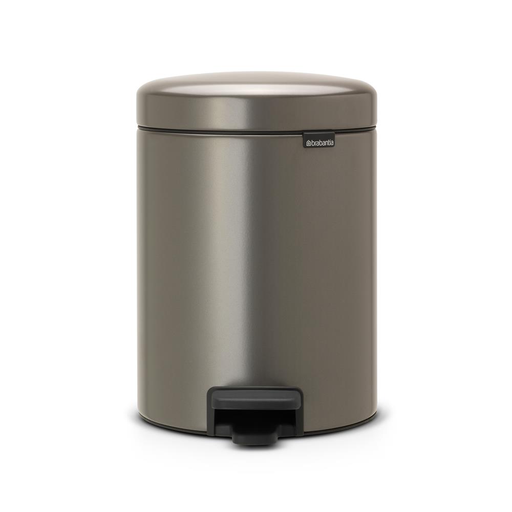 Brabantia New Icon pedalbtte 5 liter platinum | Skandinavisk Design | Pedalbøtter | Sølv