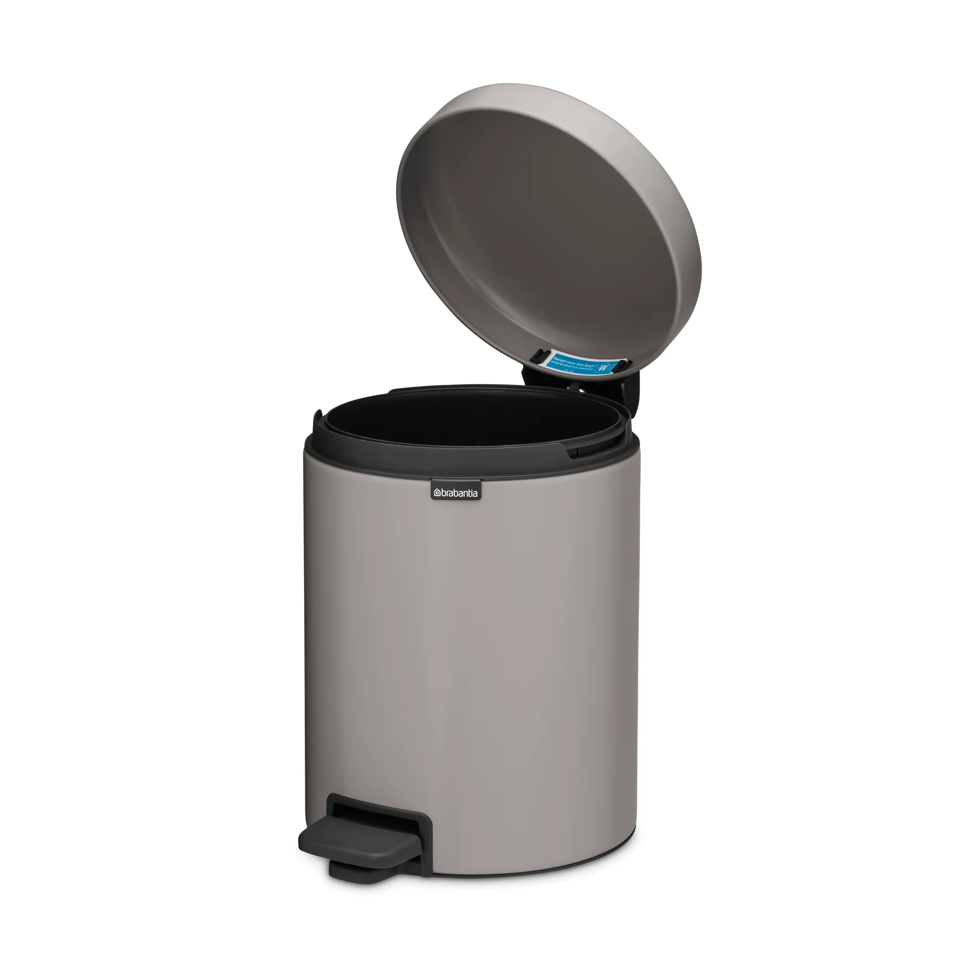 New Icon pedalbøtte 5 liter, Soft grey Brabantia