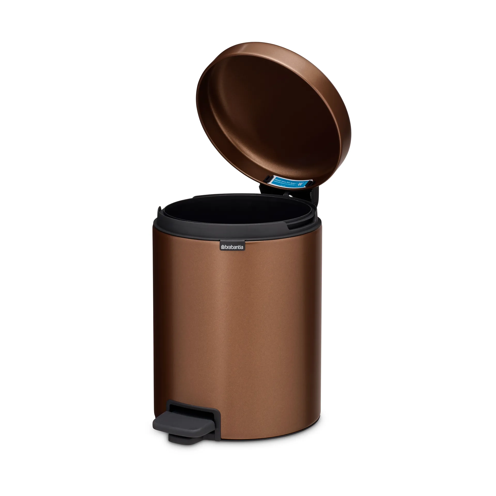 New Icon pedalbøtte 5 liter, Warm bronze Brabantia