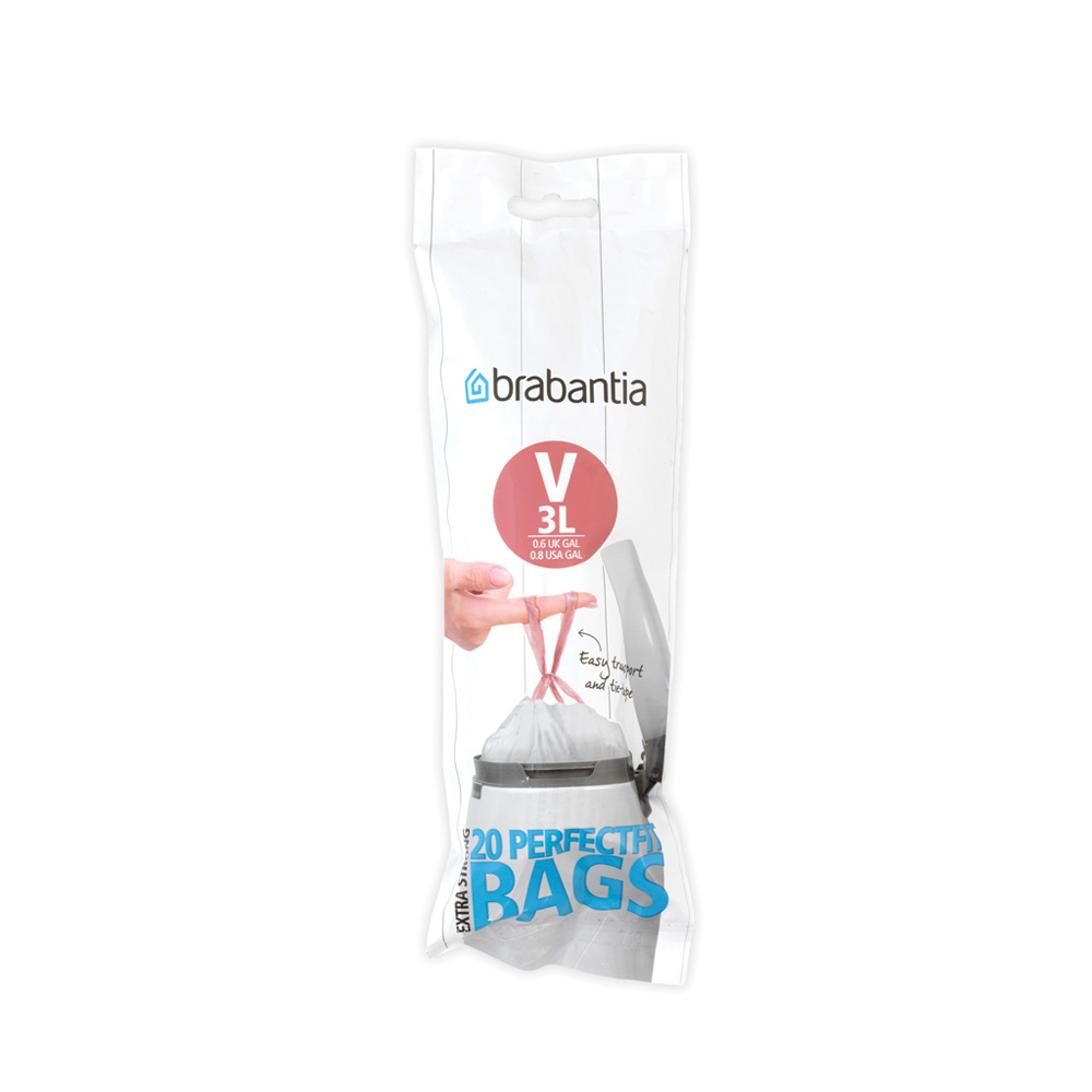 Brabantia PerfectFit søppelpose V (20 poser per rull) 3 L