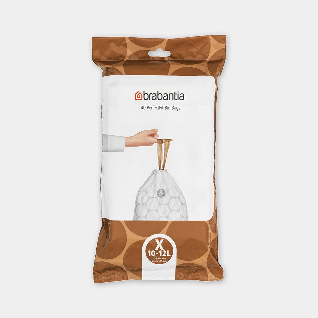 Brabantia Avfallsposer Brabantia PerfectFit X, 10-12 l Dispenser, 40 p 138041 Tilsvarer: N/A