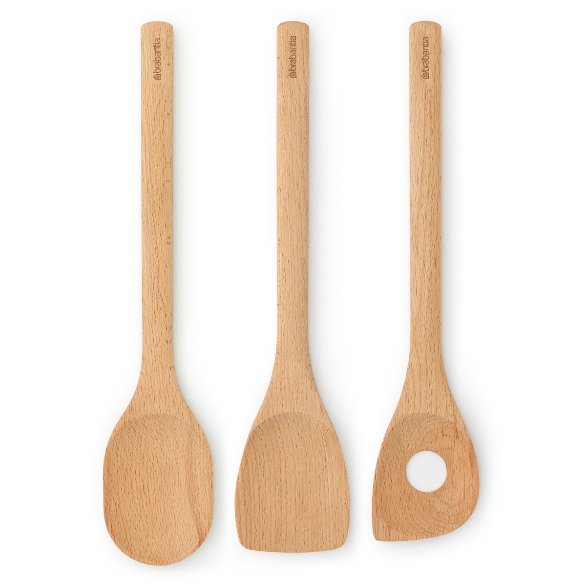 Brabantia Profile kjkkenredskap bktre 3 deler | Skandinavisk Design | Sleiver & Øser | Brun