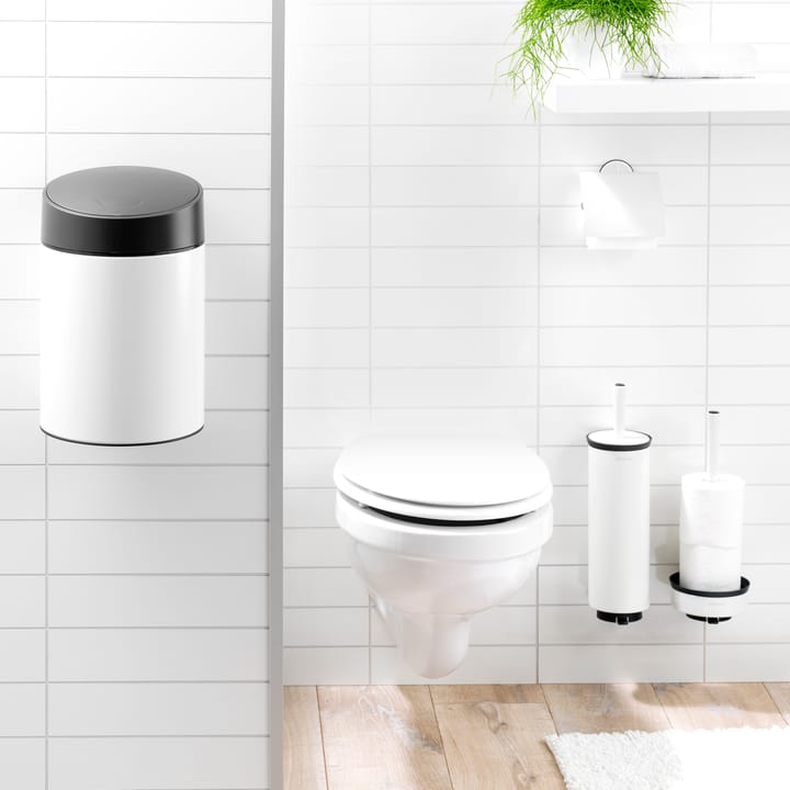 Profile toalettbørste med veggmontering, pure white Brabantia