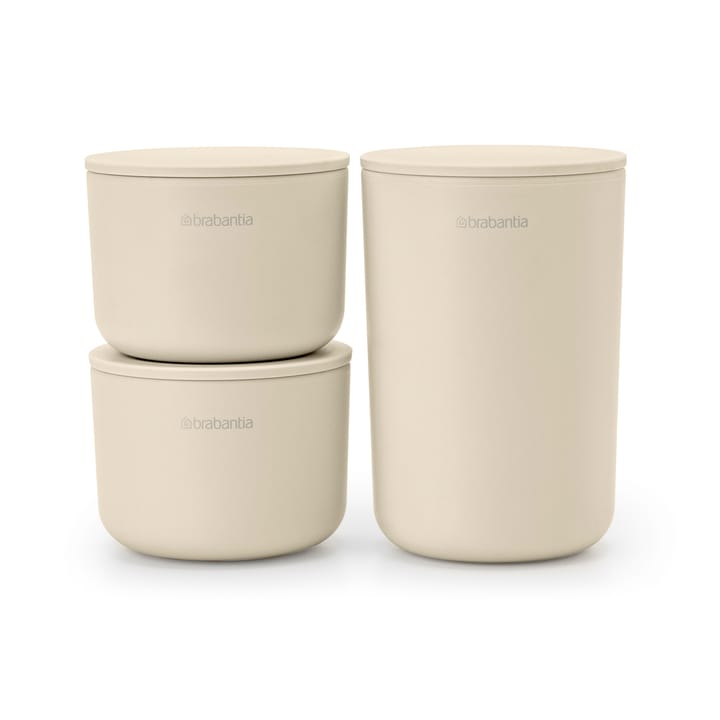 ReNew oppbevaringsbokser 3-pk - Soft Beige - Brabantia